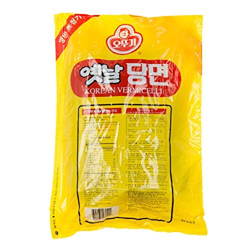 Ottogi Korean Sweet Potato Glass Noodles (Dangmyeon) – 2.2 lbs (1kg) – Traditional Korean Vermicelli for Japchae, Stir-Fry, and Soups