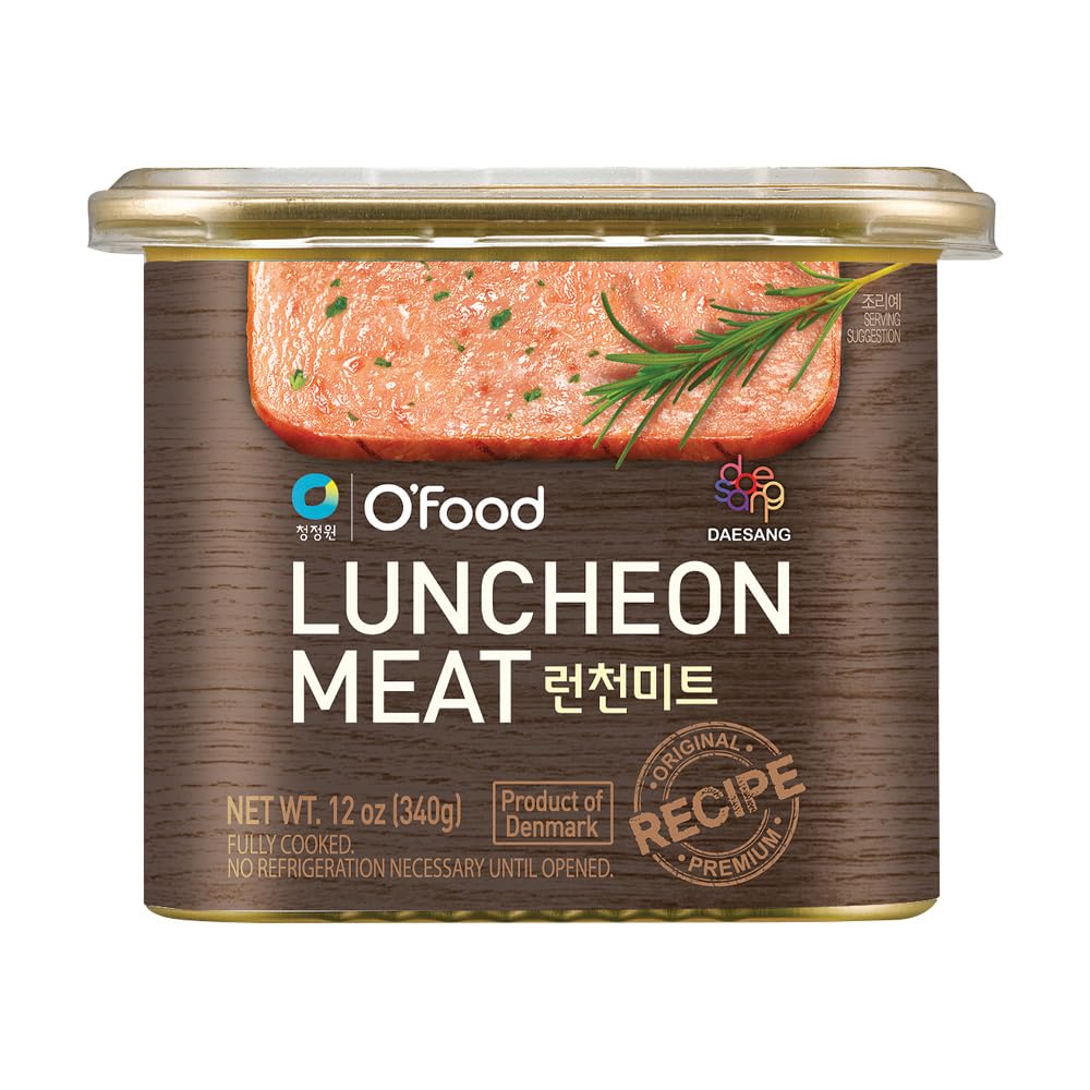 Chung Jung One O'Food Luncheon Meat (2 Pack), Premium Spam Pork Canned Meat, Ready-To-Eat, Pantry Staple, Pack of 2