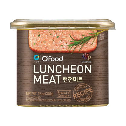 Chung Jung One O'Food Luncheon Meat (2 Pack), Premium Spam Pork Canned Meat, Ready-To-Eat, Pantry Staple, Pack of 2