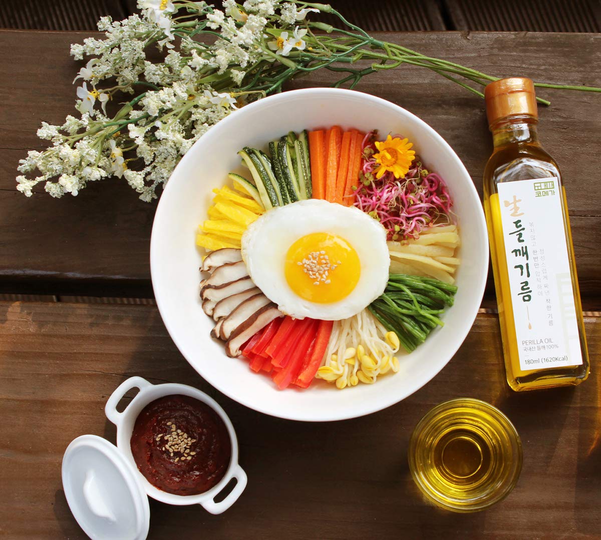 Korean Cold Pressed Premium Extra Virgin Pure Perilla Seed Cooking Oil Rich Source of Omega 3, 6, 9 (6.09 Fl Oz (Pack of 1, 6.09, Count)