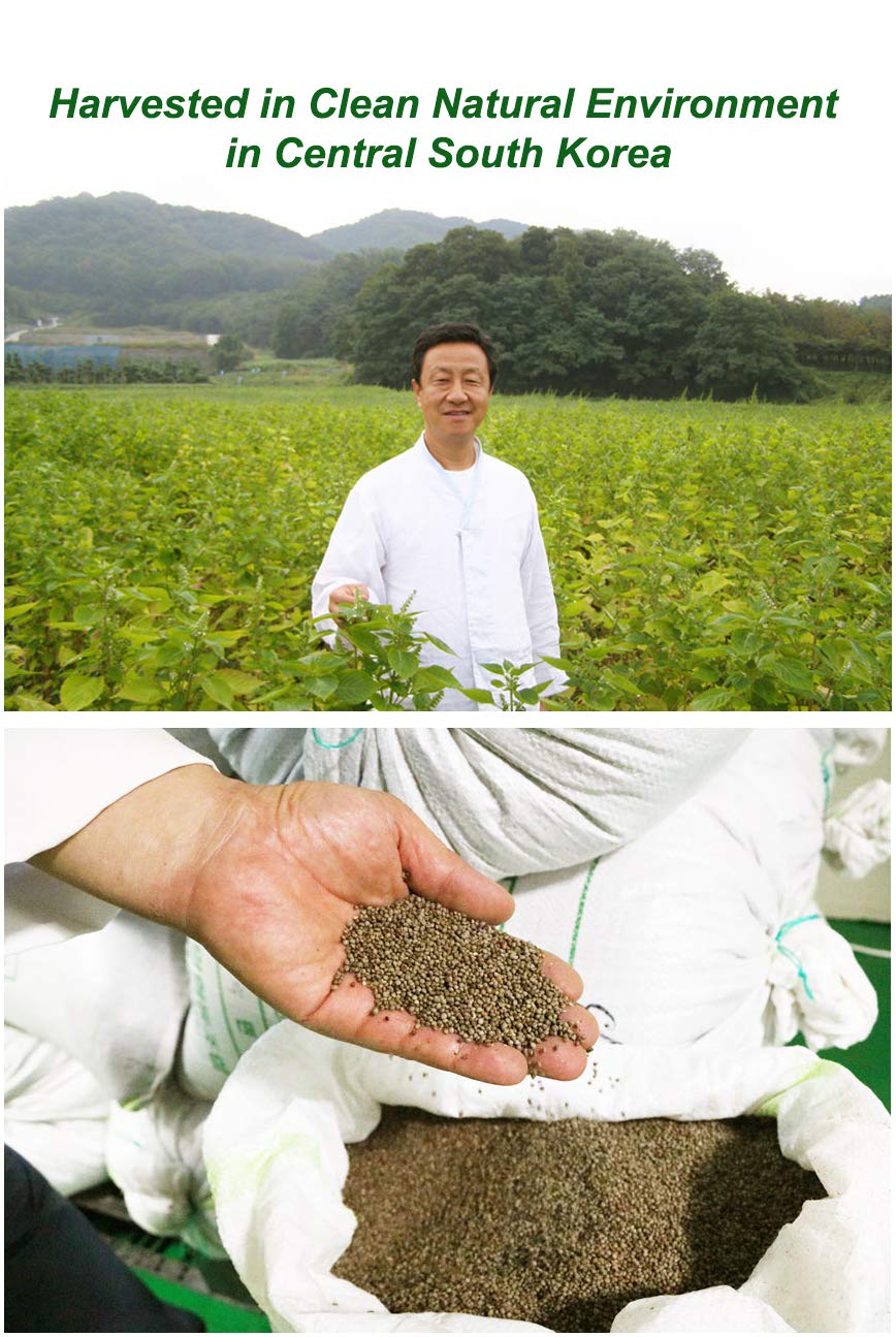 Korean Cold Pressed Premium Extra Virgin Pure Perilla Seed Cooking Oil Rich Source of Omega 3, 6, 9 (6.09 Fl Oz (Pack of 1, 6.09, Count)