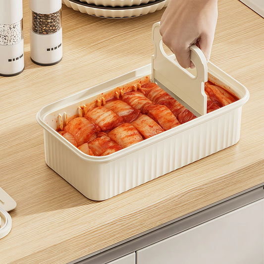 Korean-style spicy cabbage cutter, kimchi storage box, household sealed preservation box, food-grade large-capacity Korean-style